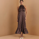 Vestido Midi Poá com Caimento Leve