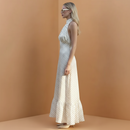 Vestido Midi Poá com Caimento Leve